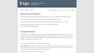 
                            13. Ergo, an Open Access Journal of Philosophy - Submit