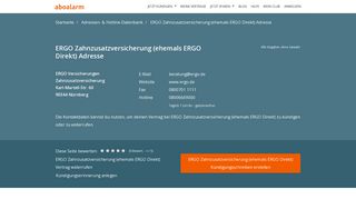 
                            7. ERGO Direkt Kündigungsadresse und Kontaktdaten - Aboalarm