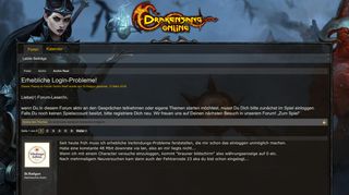 
                            1. Erhebliche Login-Probleme! | Drakensang Online DE - Bigpoint