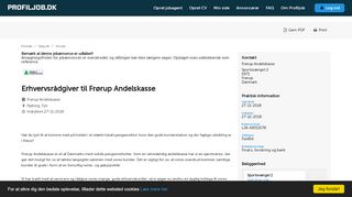 
                            9. Erhvervsrådgiver til Frørup Andelskasse - Profiljob