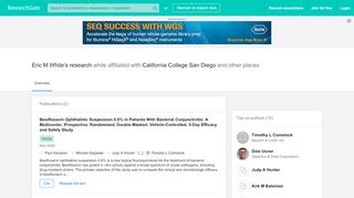 
                            11. Eric M White's research works | California College San Diego, San ...
