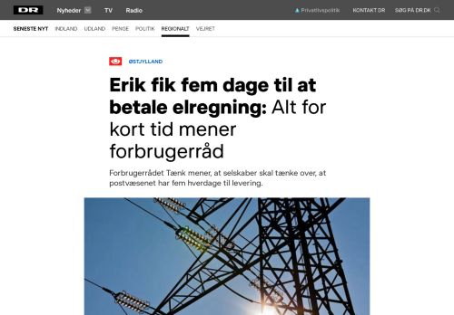 
                            13. Erik fik fem dage til at betale elregning: Alt for kort tid mener ... - DR