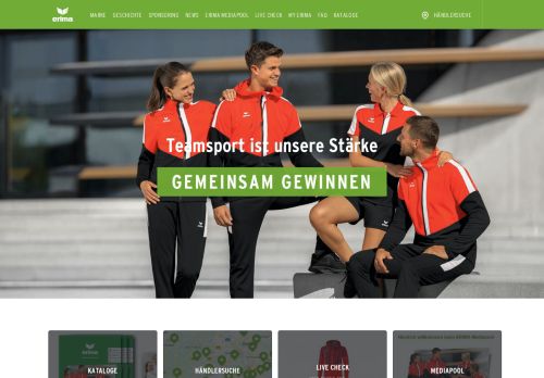 
                            4. ERIMA | Gemeinsam Gewinnen Sportswear since 1900