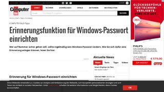 
                            1. Erinnerungsfunktion für Windows-Passwort einrichten - COMPUTER ...