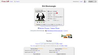 
                            6. Erk Okumusoglu chess games and profile - Chess-DB.com