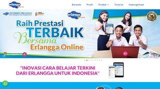 
                            2. Erlangga Online - Beranda