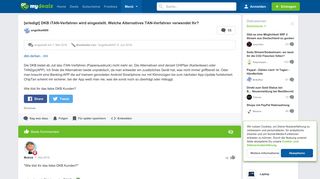 
                            9. [erledigt] DKB iTAN-Verfahren wird eingestellt. Welche Alternatives ...