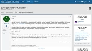 
                            10. [Erledigt] ssh passwort übergeben | IP Phone Forum