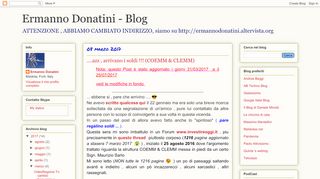 
                            7. Ermanno Donatini - Blog: ....azz , arrivano i soldi !!! (COEMM & CLEMM)