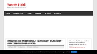 
                            9. Erneuern Sie Ihre Mailbox kostenlos ((Empfänger)@t-online.de) von T ...
