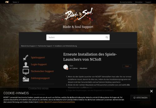 
                            8. Erneute Installation des Spiele-Launchers von NCSoft – Blade & Soul ...