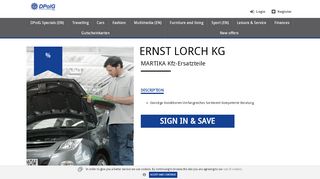 
                            13. ERNST LORCH KG - MARTIKA Kfz-Ersatzteile - Mitarbeitervorteile