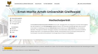 
                            4. Ernst-Moritz-Arndt-Universität Greifswald - Studiengänge und ...