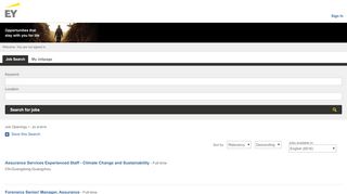 
                            5. Ernst & Young - Job Search
