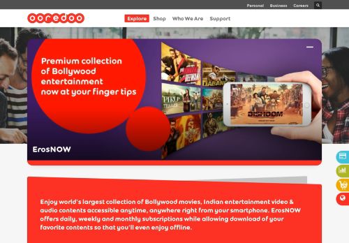 
                            6. ErosNOW | Ooredoo