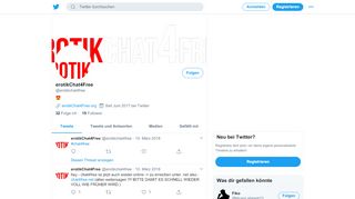 
                            3. erotikChat4Free (@erotikchat4free) | Twitter