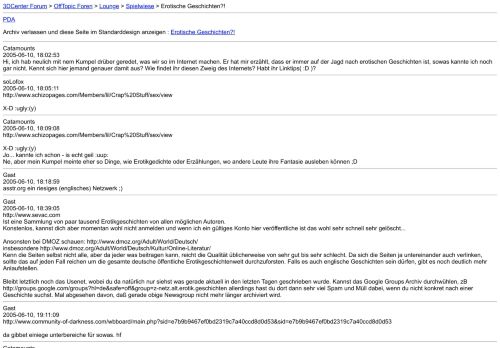 
                            11. Erotische Geschichten?! [Archiv] - 3DCenter Forum