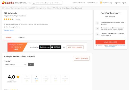 
                            11. ERP Infotech in Pimpri Colony, Pimpri Chinchwad -411018 | Sulekha ...