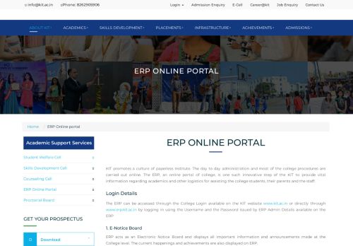 
                            1. ERP Online Portal - Kit- Kanpur Institute Of Technology