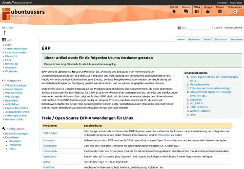 
                            9. ERP › Wiki › ubuntuusers.de