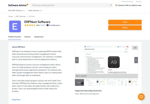 
                            12. ERPNext Software - 2019 Reviews, Pricing & Demo