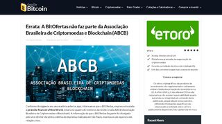 
                            9. Errata: A BitOfertas não faz parte da Associação Brasileira de ...