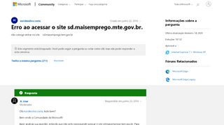 
                            8. Erro ao acessar o site sd.maisemprego.mte.gov.br. - Microsoft ...