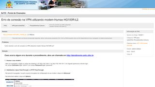 
                            6. Erro de conexão na VPN utilizando modem Humax HG100R-L2 ...