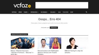 
                            6. Erro de login no site Globosatplay - Vcfaz