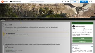 
                            10. Error 200? : elderscrollsonline - Reddit