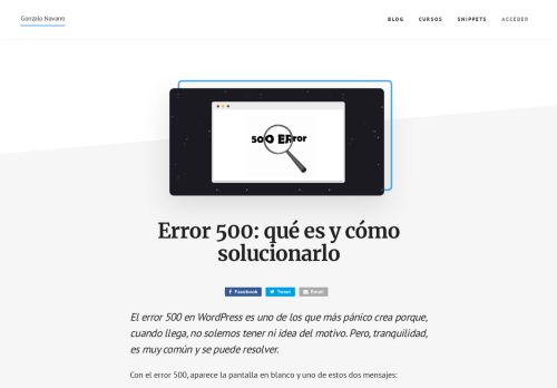 
                            6. Error 500: Qué es y cómo solucionarlo - Tutorial paso a paso