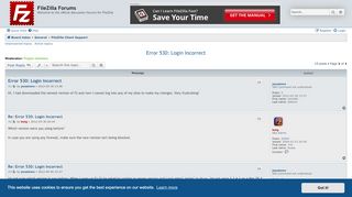 
                            11. Error 530: Login Incorrect - FileZilla Forums