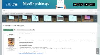 
                            9. Error after authentication - MikroTik