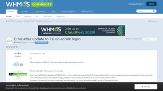 
                            12. Error after update to 7.6 on admin login - Troubleshooting Issues ...