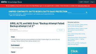 
                            11. Error: Backup Attempt Failed: Backup attempt 2 of 2 – Datto ...