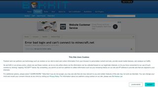 
                            9. Error bad login and can't connect to minecraft.net | Bukkit Forums