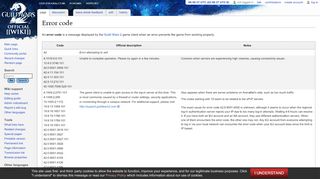
                            4. Error code - Guild Wars 2 Wiki (GW2W)