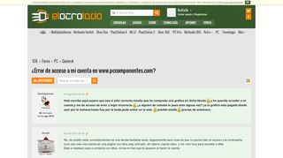 
                            7. ¿Error de acceso a mi cuenta en www.pccomponentes.com? en PC ...