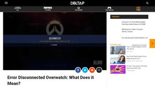 
                            13. Error Disconnected Overwatch: What Does it Mean? | dbltap