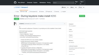 
                            5. Error : During keystore make install · Issue #295 · CESNET ... - GitHub