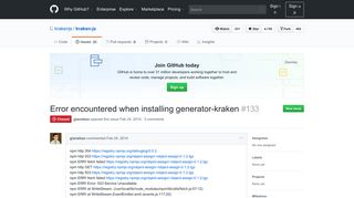 
                            12. Error encountered when installing generator-kraken · Issue #133 ...