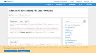 
                            13. Error: Failed to connect to PTC Creo Parametric - 1218 - Knowledge ...