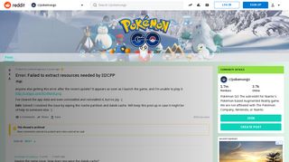 
                            7. Error: Failed to extract resources needed by Il2CPP : pokemongo ...