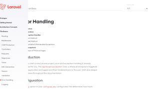 
                            4. Error Handling - Laravel - The PHP Framework For Web Artisans