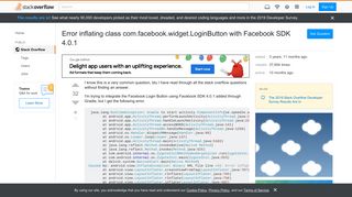 
                            1. Error inflating class com.facebook.widget.LoginButton with ...