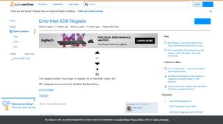
                            2. Error Intel XDK Register - Stack Overflow