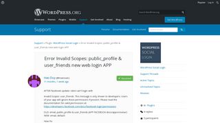 
                            12. Error Invalid Scopes: public_profile & user_friends new web login ...