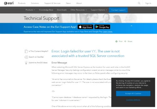 
                            8. Error: Login failed for user \'\'. The user is not associated ...