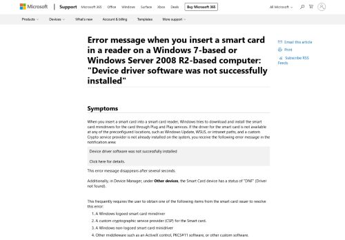 
                            13. Error message when you insert a smart card in a reader on a Windows ...