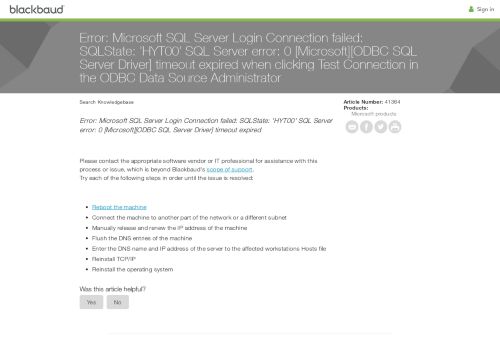 
                            13. Error: Microsoft SQL Server Login Connection failed: ...